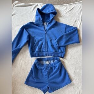 Aritzia TNA Blue Sweatsuit